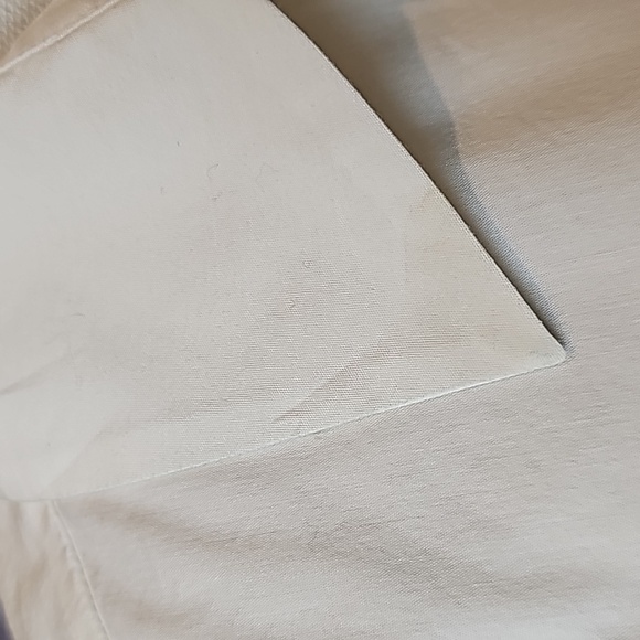 NEW STYLE & CO WHITE HI-LO BACK BUTTON LONG SLEEVE BUTTON UP BLOUSE - Picture 13 of 15